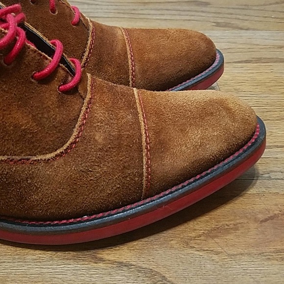 Donald J pliner Evan brown suede oxfords men's sz 7 - Picture 5 of 15